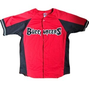 Majestic Red and Black Buccaneers Jersey